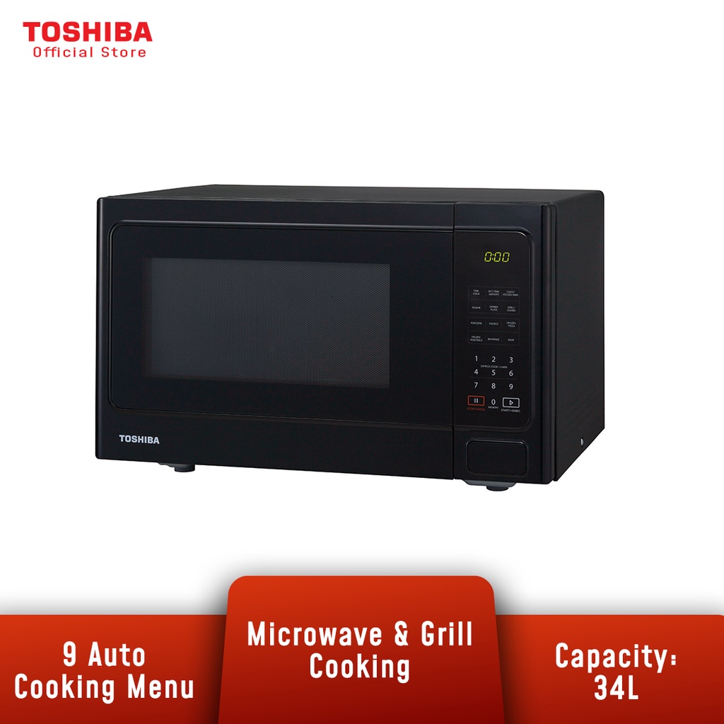 Toshiba ER-SGS34(K)MY 34L Deluxe Series Microwave Oven With Grill Cooking