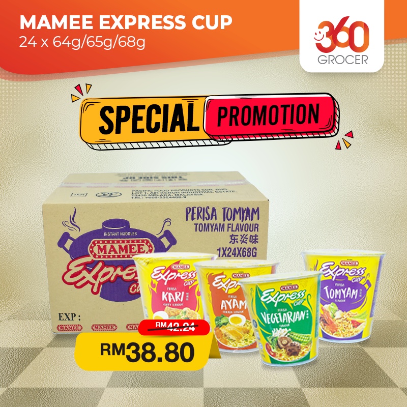 MAMEE EXPRESS CUP NOODLE - 24 x 64g/65g/68g | Shopee Malaysia