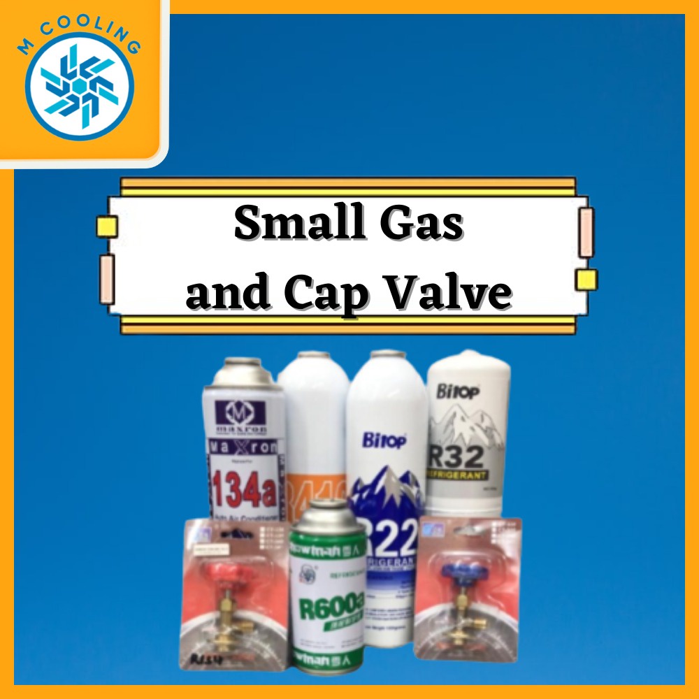 [BIG OFFER] Aircon Small Gas & Cap Valve (R32/R410/R22/R600/R134a/Red