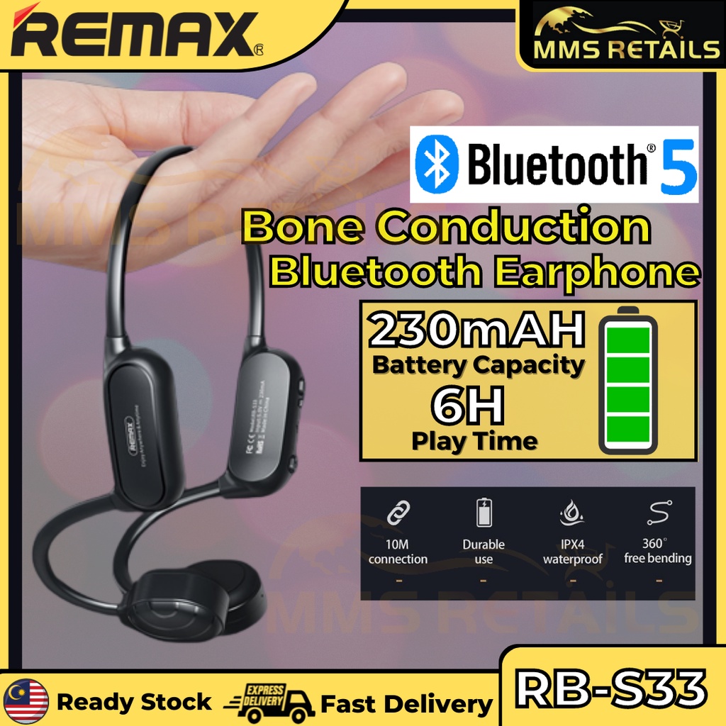 Remax RBS33 Bone Conduction Headphones Bluetooth 5.0 Earphone Sport