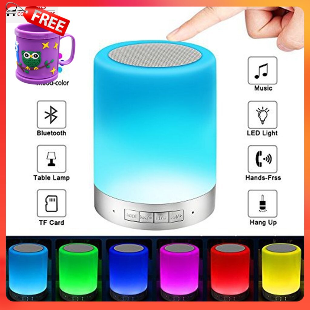 FREE GIFT CL-671 Multifunctional Wireless Bluetooth Touch Table Lamp Rechargeable