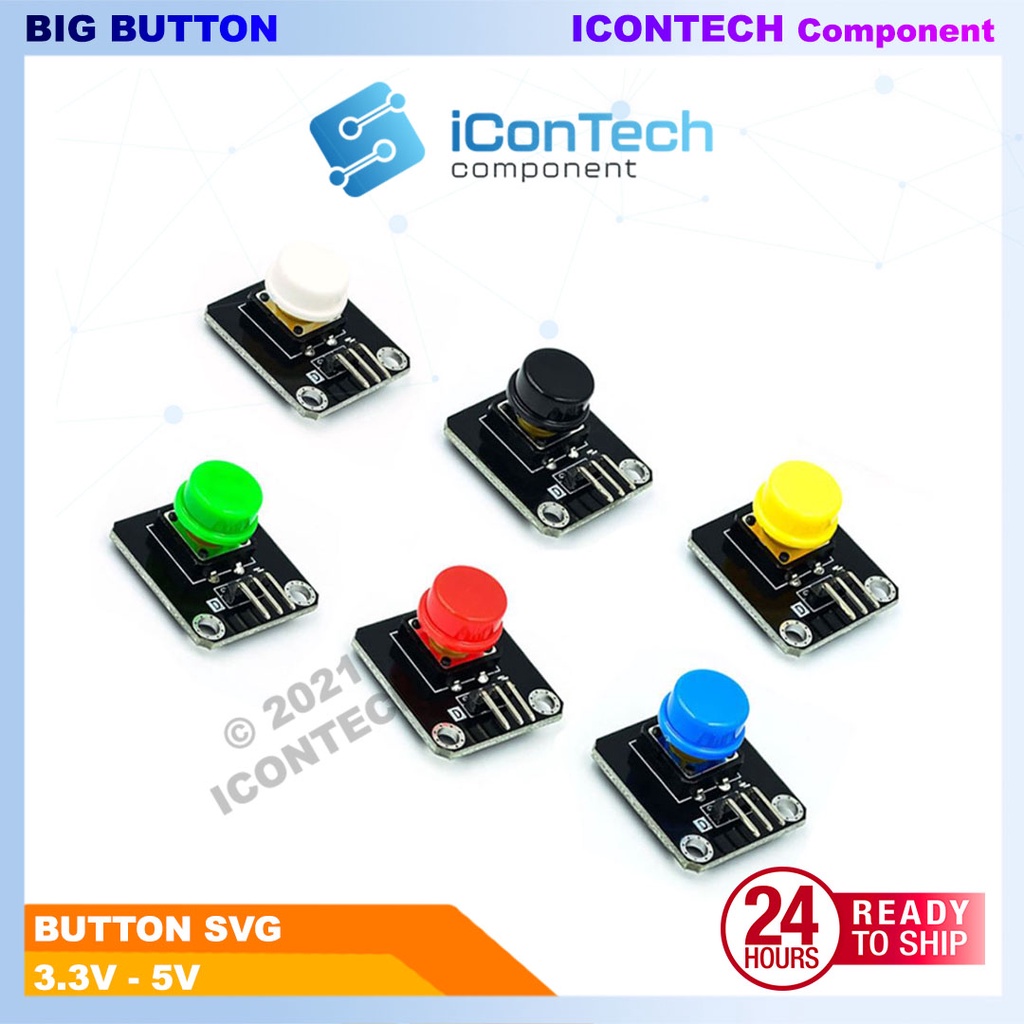 Arduino Button SVG 5V Button 3.3V Button Big Cap Button On/Off | Shopee ...