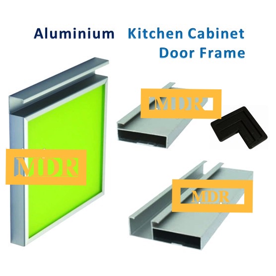MDR Pintu Aluminum Kitchen Door Frame with Handle Frame Bracket