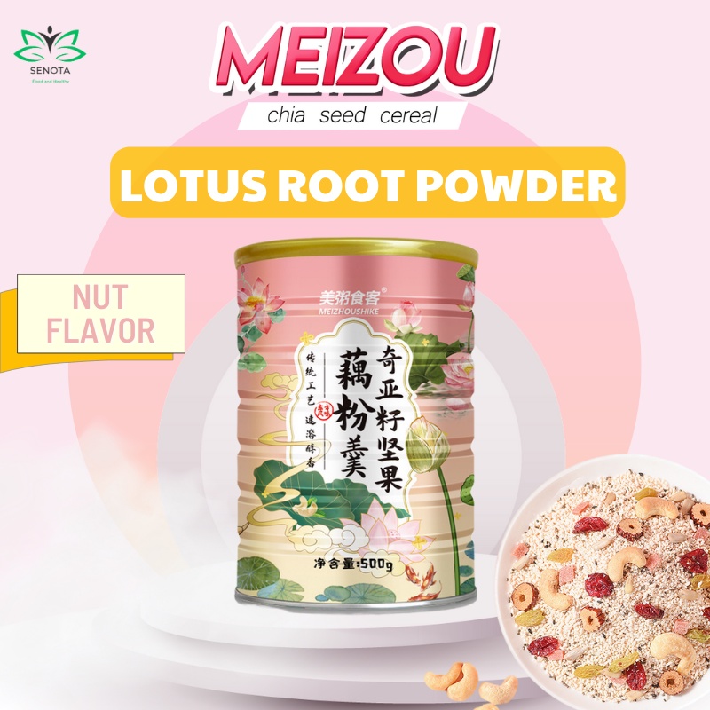 Meizou Chia Seed Cereal halal Lotus Root Powder Halal Nut Flavor nuts
