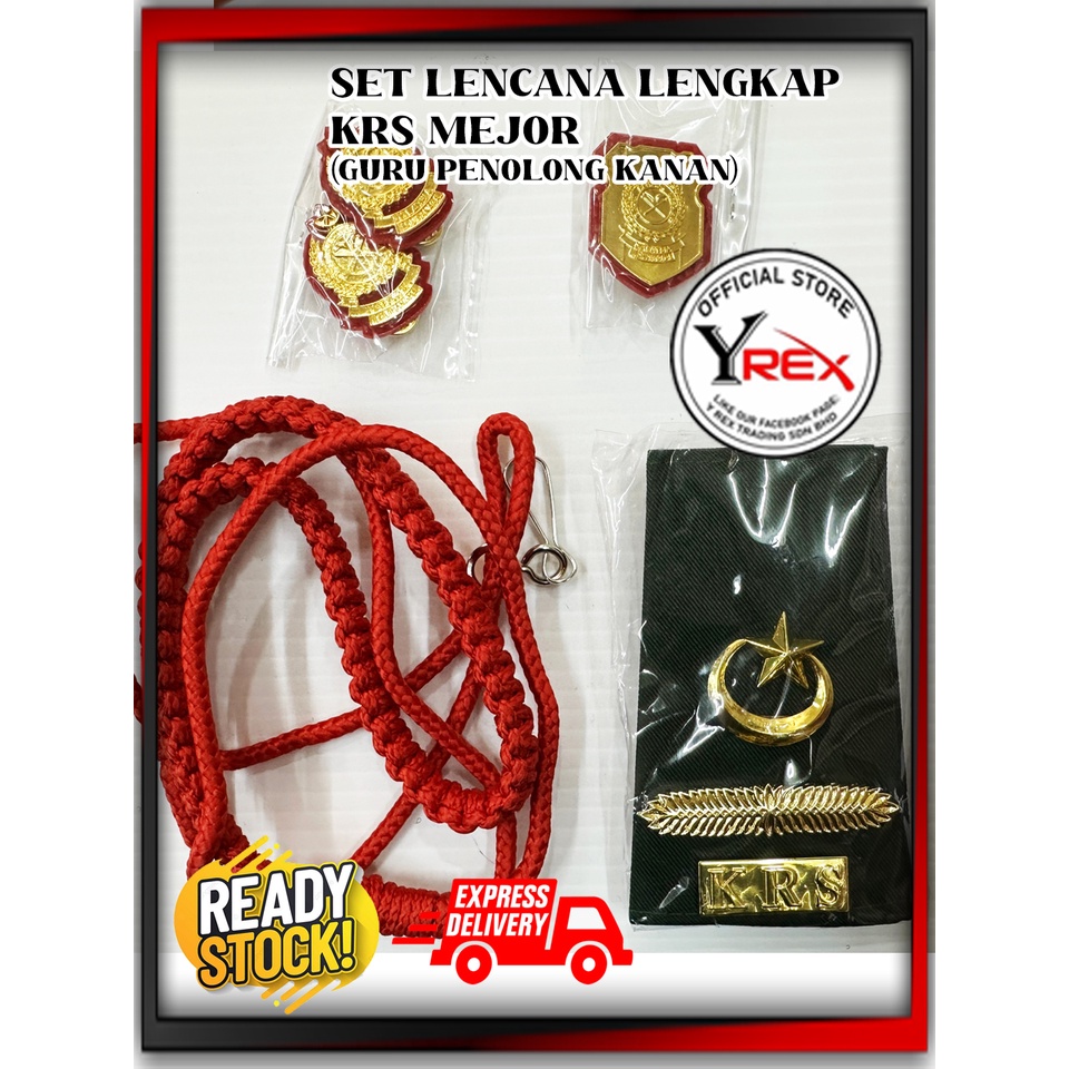 SET AKSESORI GURU KRS / Pemimpin (1 SET COMPLETE)-MEJOR (GURU PENOLONG KANAN)