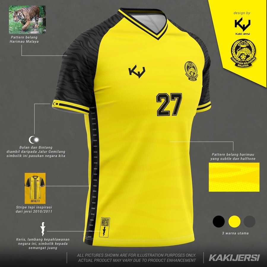 Harimau Malaysia Jersey 2022 2023 2024 Player Issue Away Home Soccer ...