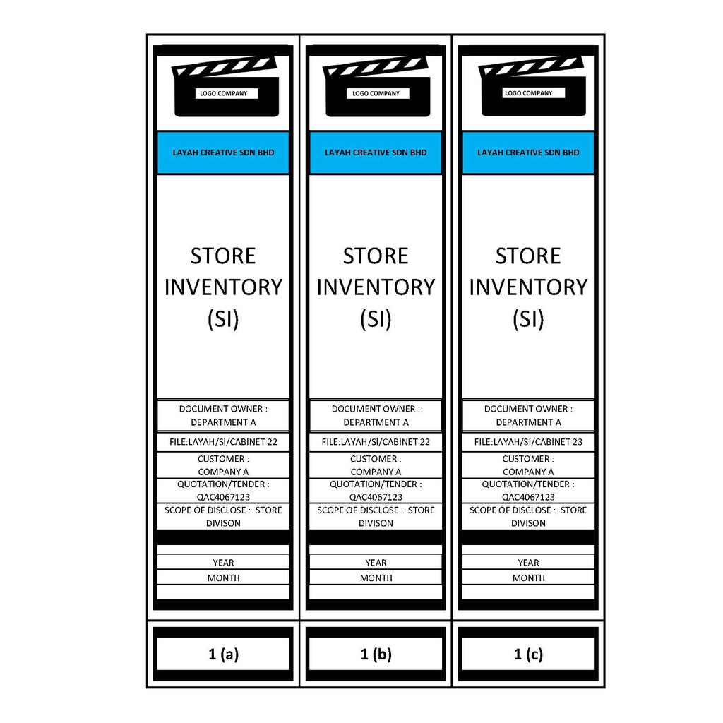 File Label Template