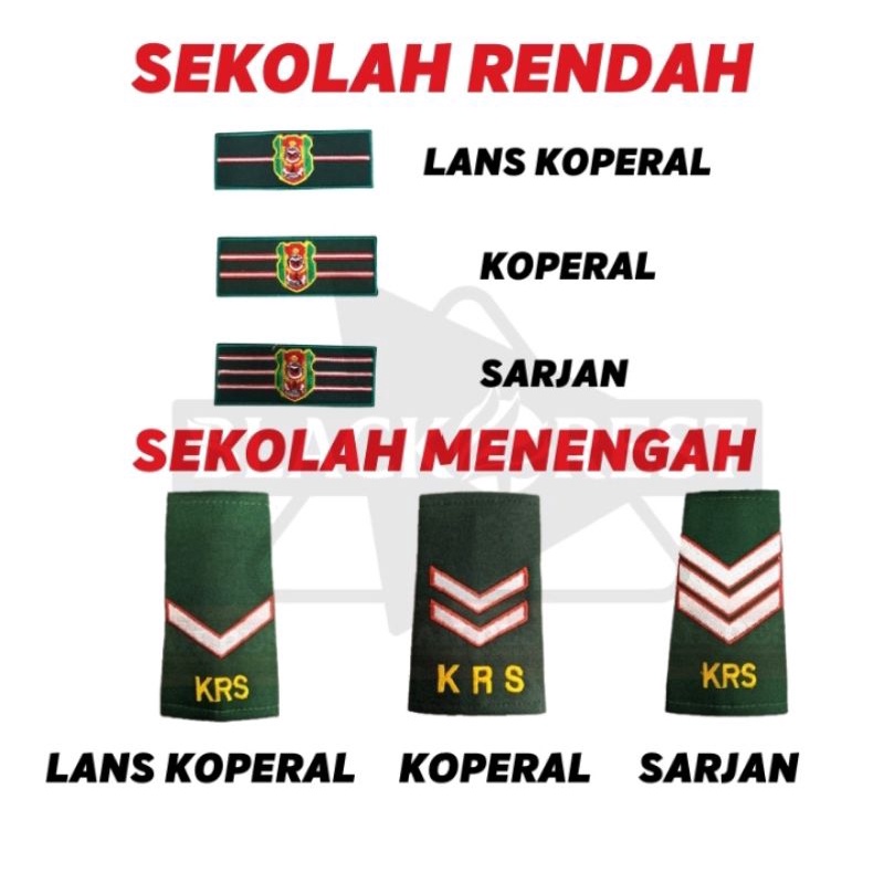 PANGKAT KADET REMAJA SEKOLAH | Shopee Malaysia