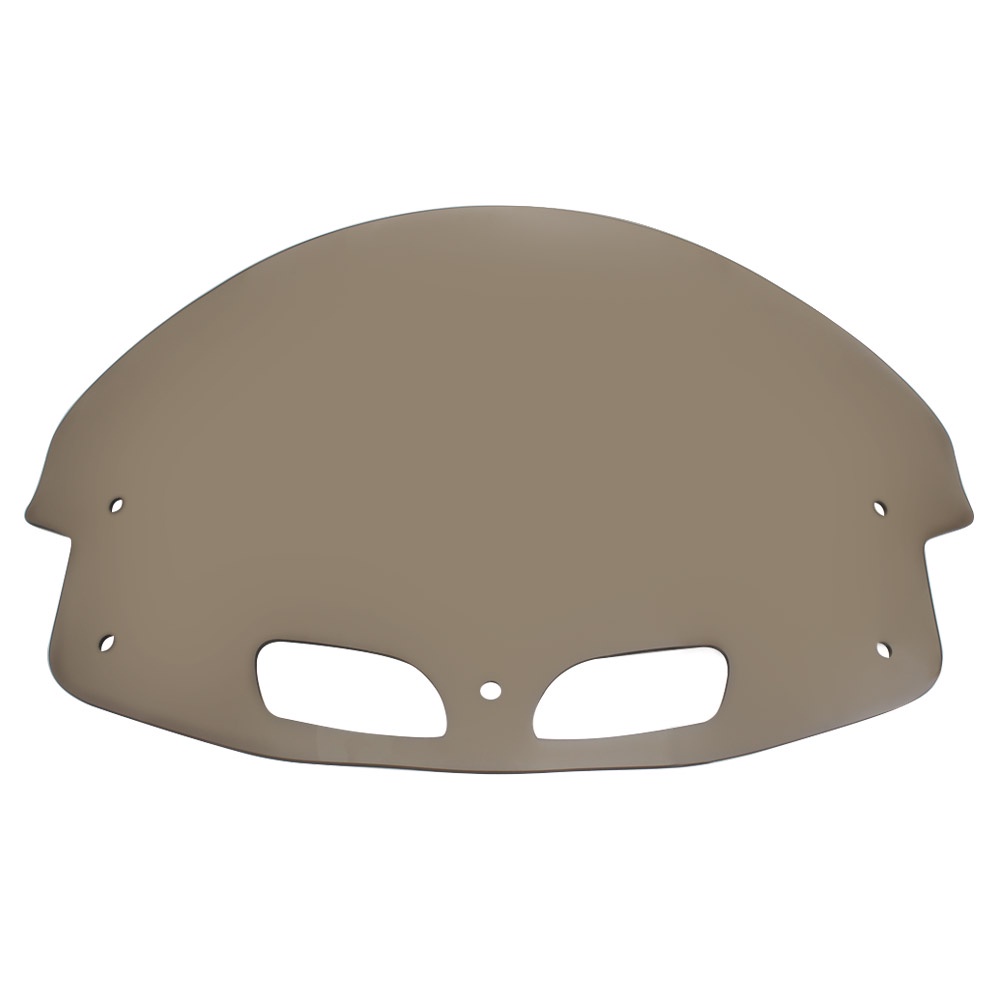 Smoke Windshield 14" Motorcycle Wind Deflector Front Fairing Windscreen