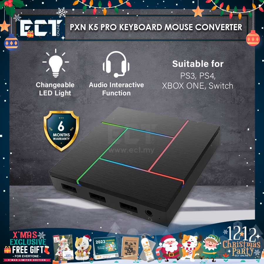 PXN K5 Pro Keyboard Mouse Converter (PS4, XBOX ONE & Series, Switch