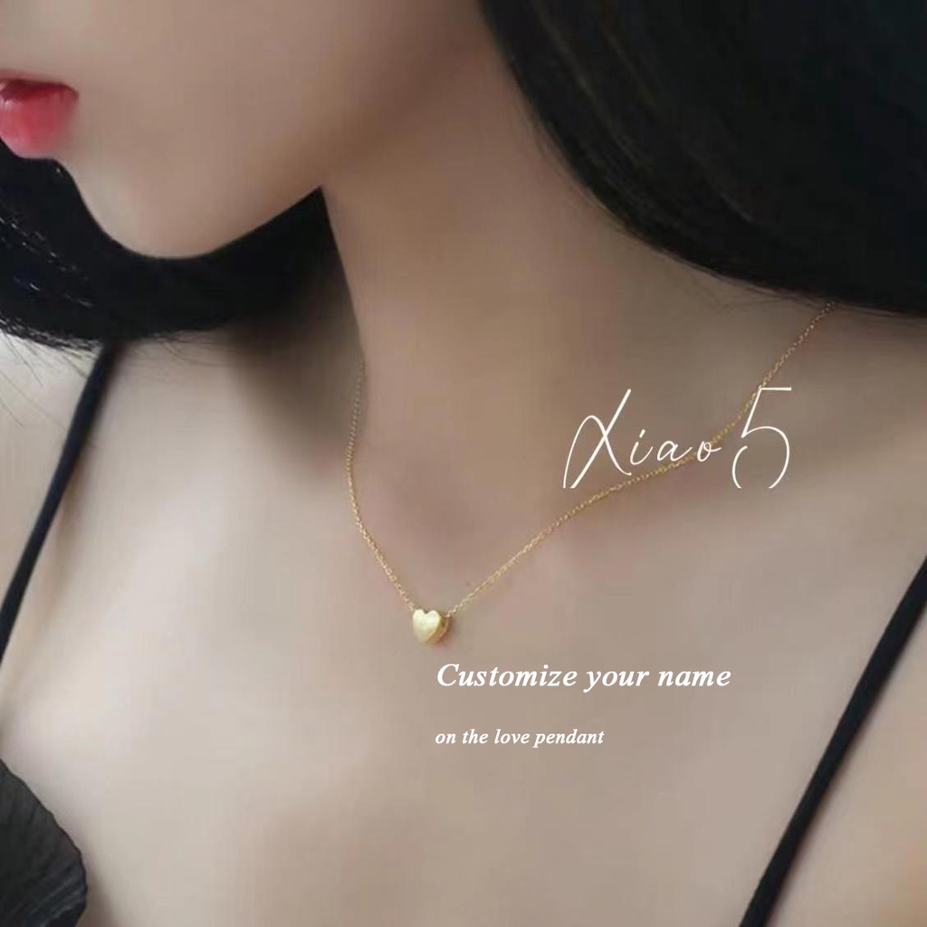 【Name Custom Necklace】Personalized Engrave Nama Stainless Steel Custom Name Necklace Jewelry Nameplate Pendant