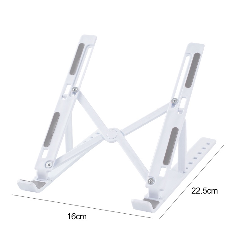 [LOCAL SELLER] EXTRA GIFT FOLDABLE LAPTOP STAND ALUMINIUM ALLOY LAPTOP HOLDER PORTABLE HEIGHT ADJUSTABLE SUPPORT BASE NO