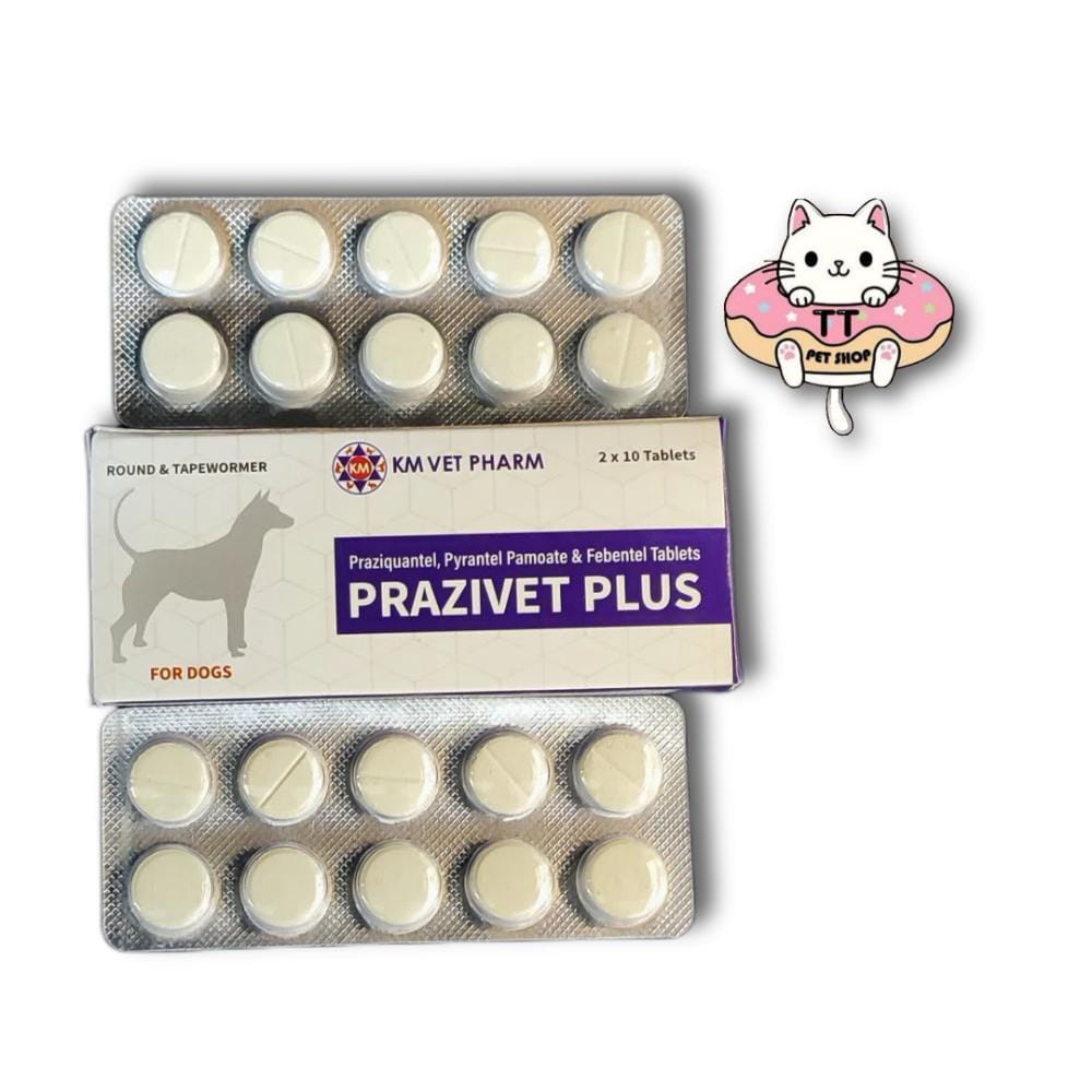 Prazivet Dog Deworm Tablet (Praziquantel, Pyrantel Pamoate and Febantel