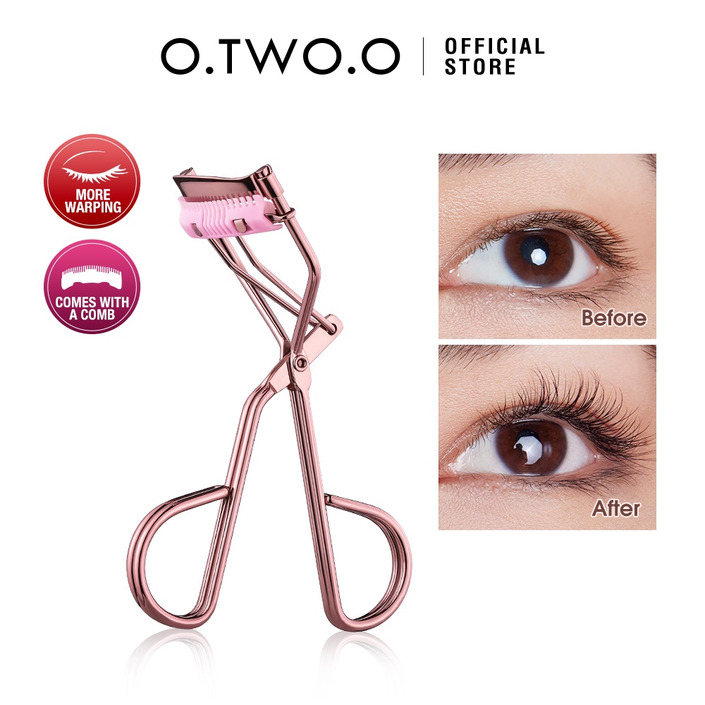 O.TWO.O Comb Eyelash Curler Warping Fits All Eye Shapes Eyelashes More Curling Eye Makeup Tools