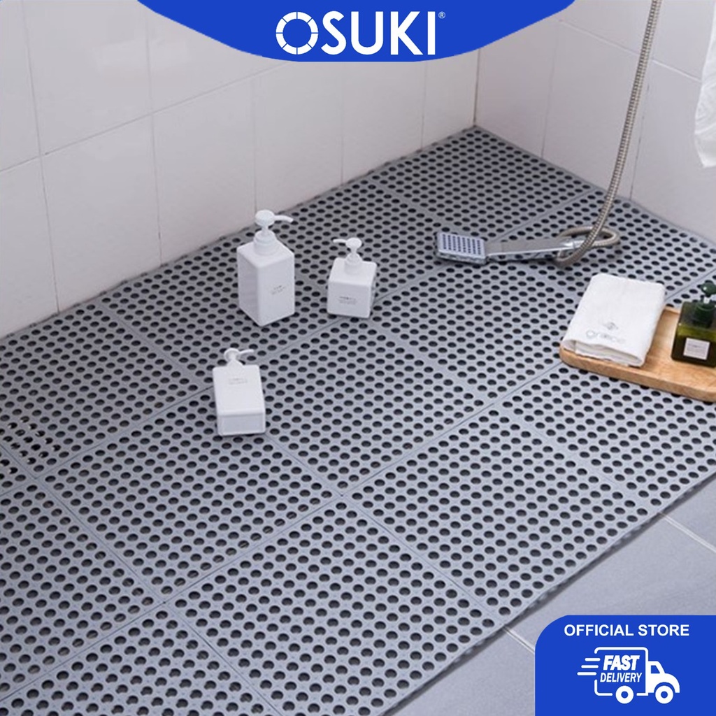 OSUKI Floor Toilet Mat Anti Slip (30 x 30cm) | Shopee Malaysia