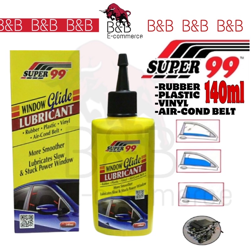 Super 99 Car Window Rubber Glide/Lubricant/Softner/Prorectant for