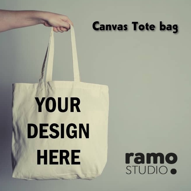 Customized Print Canvas Tote Bag T base 12oz | Bag Custom | Printing Canvas Bag | Custom Tote Bag | Shopping Bag