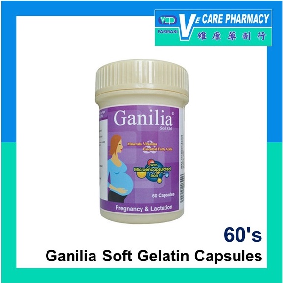 [Exp 06/2024] Ganilia Soft Gelatin Capsules 60's (Supplement for