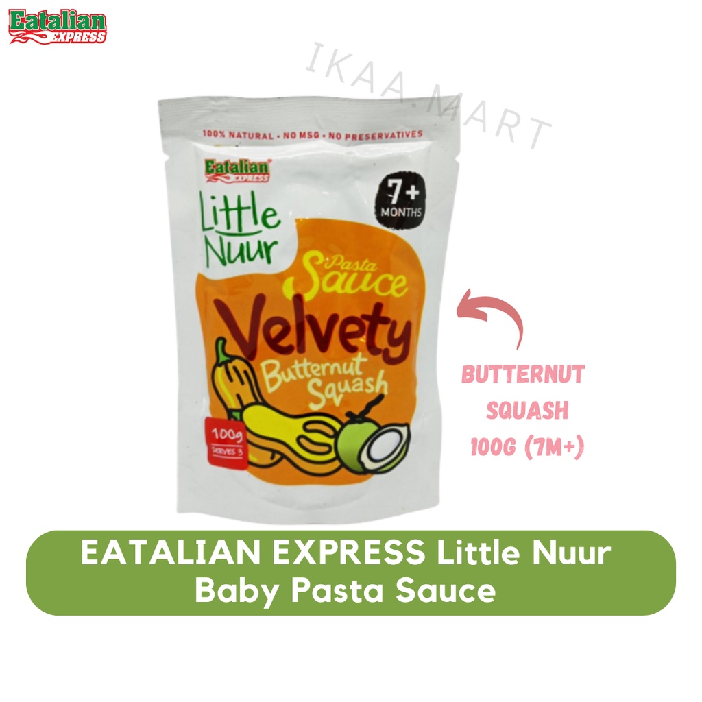 EATALIAN EXPRESS Little Nuur Baby Pasta Sauce Butternut Squash 100g (7m+) Shopee Malaysia