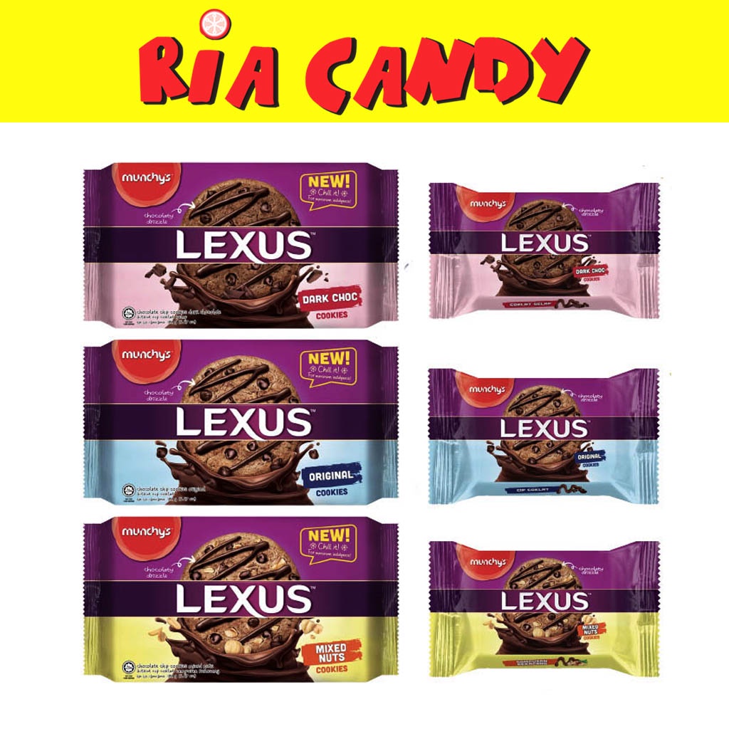 189G MUNCHY'S LEXUS COOKIES DARK CHOCO / MIXED NUTS / ORIGINAL 7