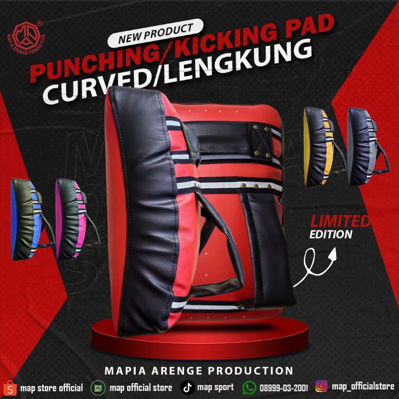Pecing Pad Punching Pad Kicking Pad Target Pad Target Box Silat Curved/Curved Teenager MAP