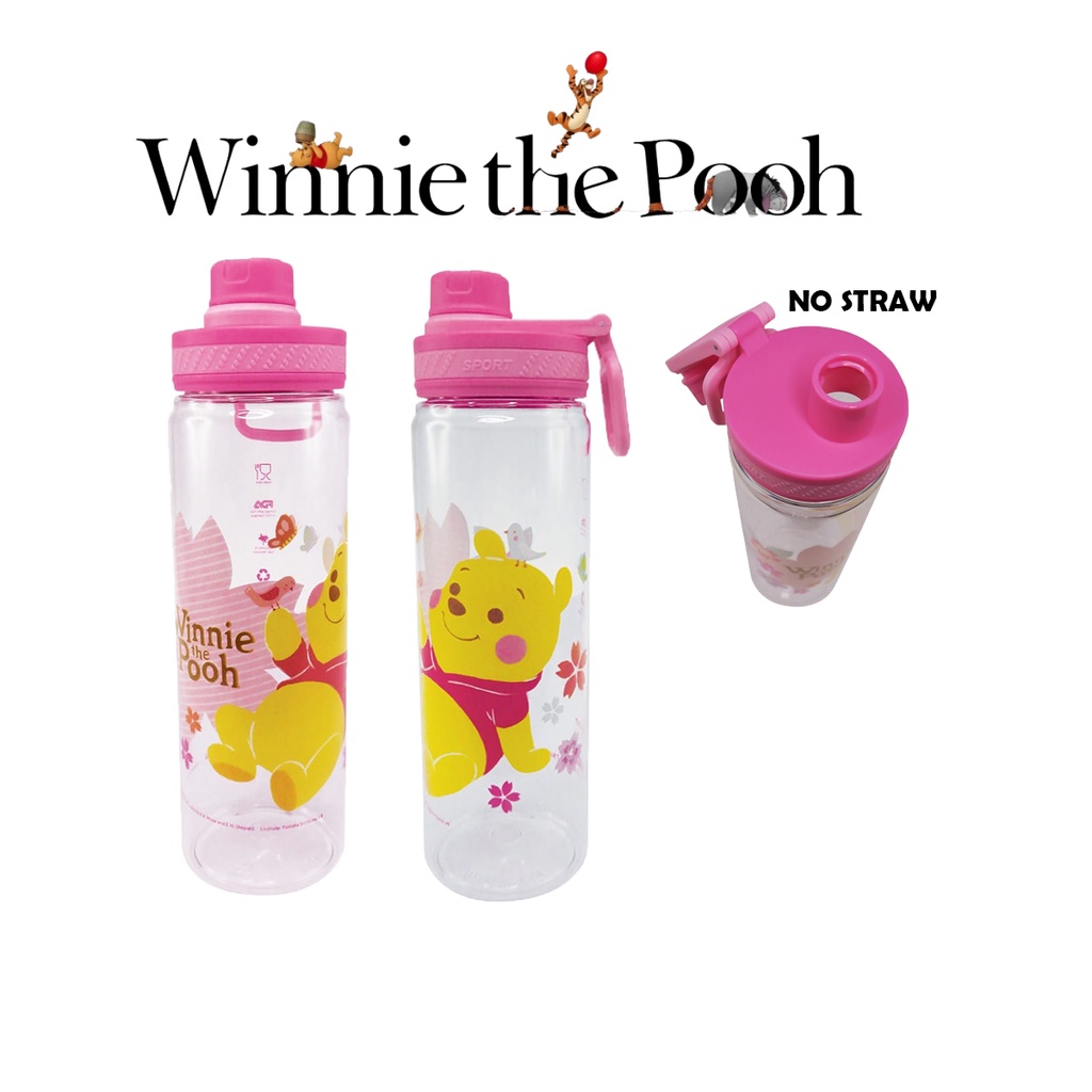 Winnie The Pooh 750ml Tritan Water Bottle No Straw Cherry Blossom ...