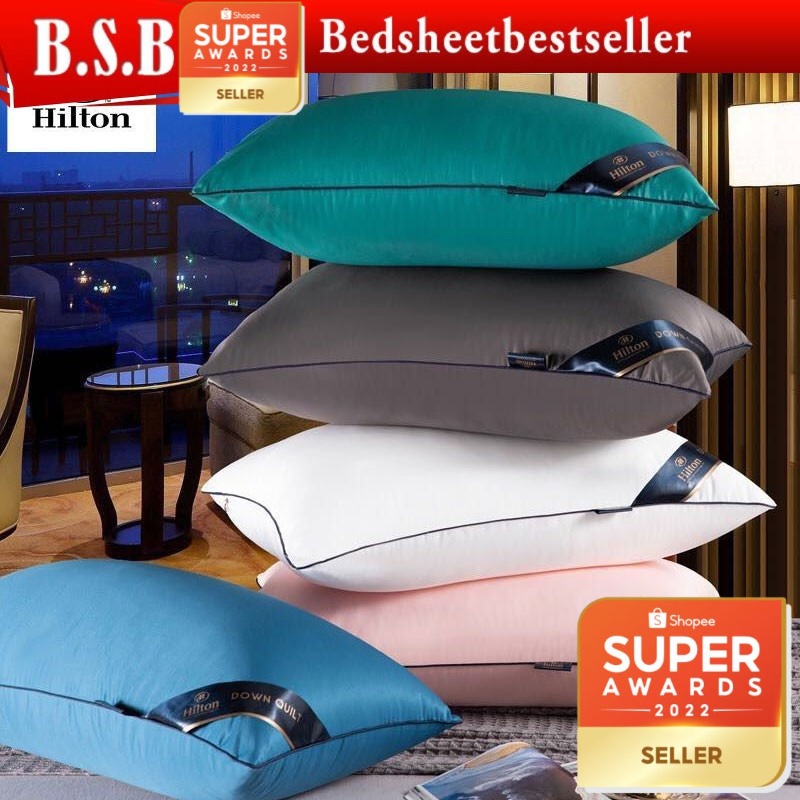 B.S.B 1Kg/1000g Sleeping hilton Pillow Viral Bantal Tidur Bantal Hotel