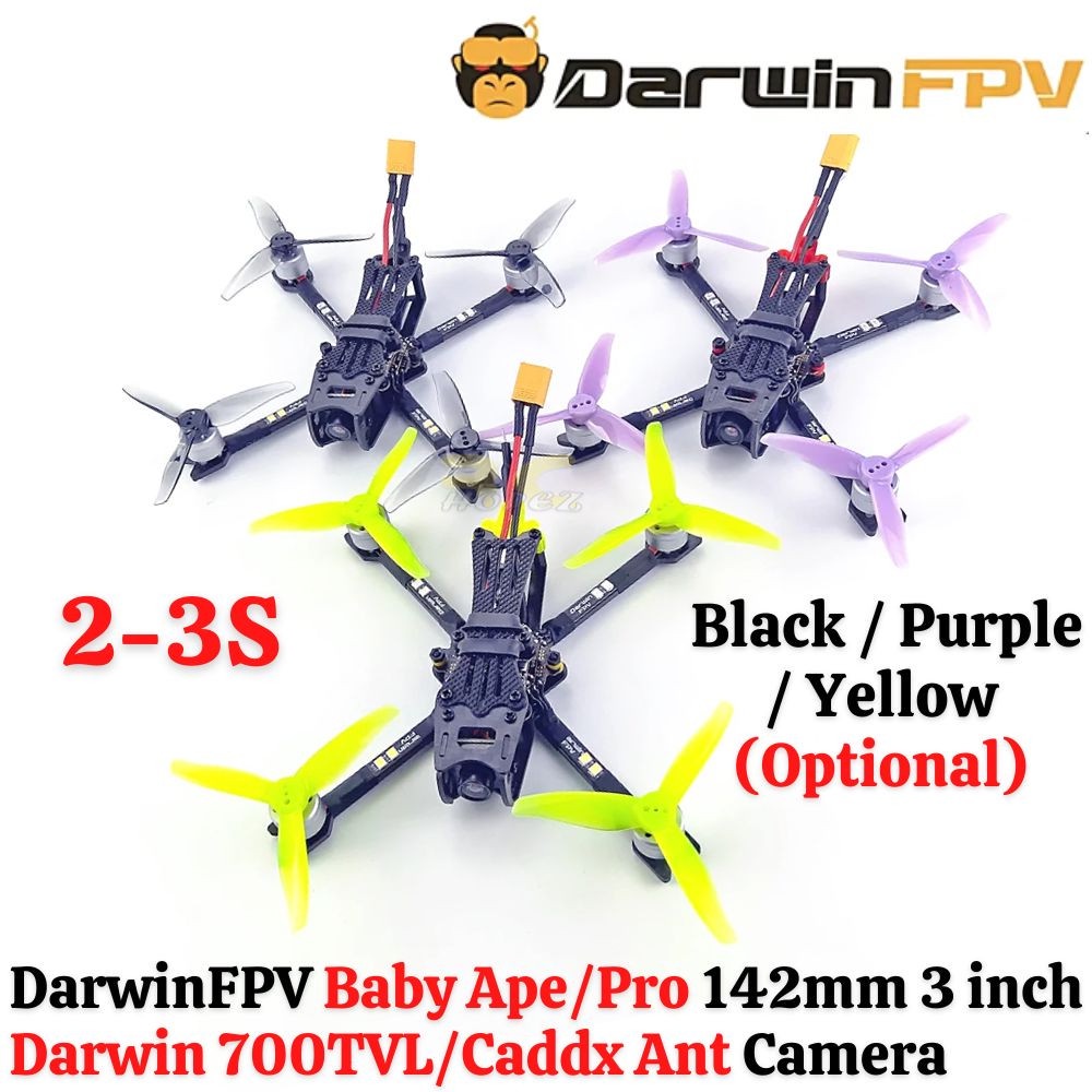 DarwinFPV Baby Ape/Pro 142mm 23S 3 Inch FPV Racing Drone With Darwin