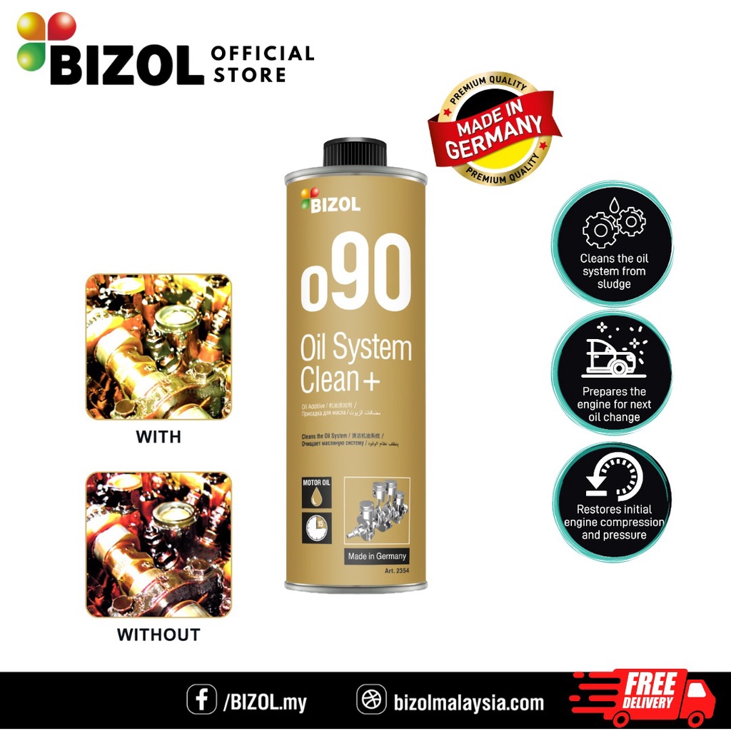 BIZOL Oil System Clean+ o90 250ml Engine Flush Shopee Malaysia