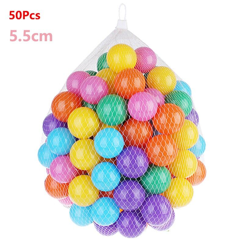 FREE GIFT  50PCS 100PCS Kids Play Ball 55mm Colorful Ocean Ball Set Soft Plastic Fun Ball Kids Swim Pit Toy Ball Ten