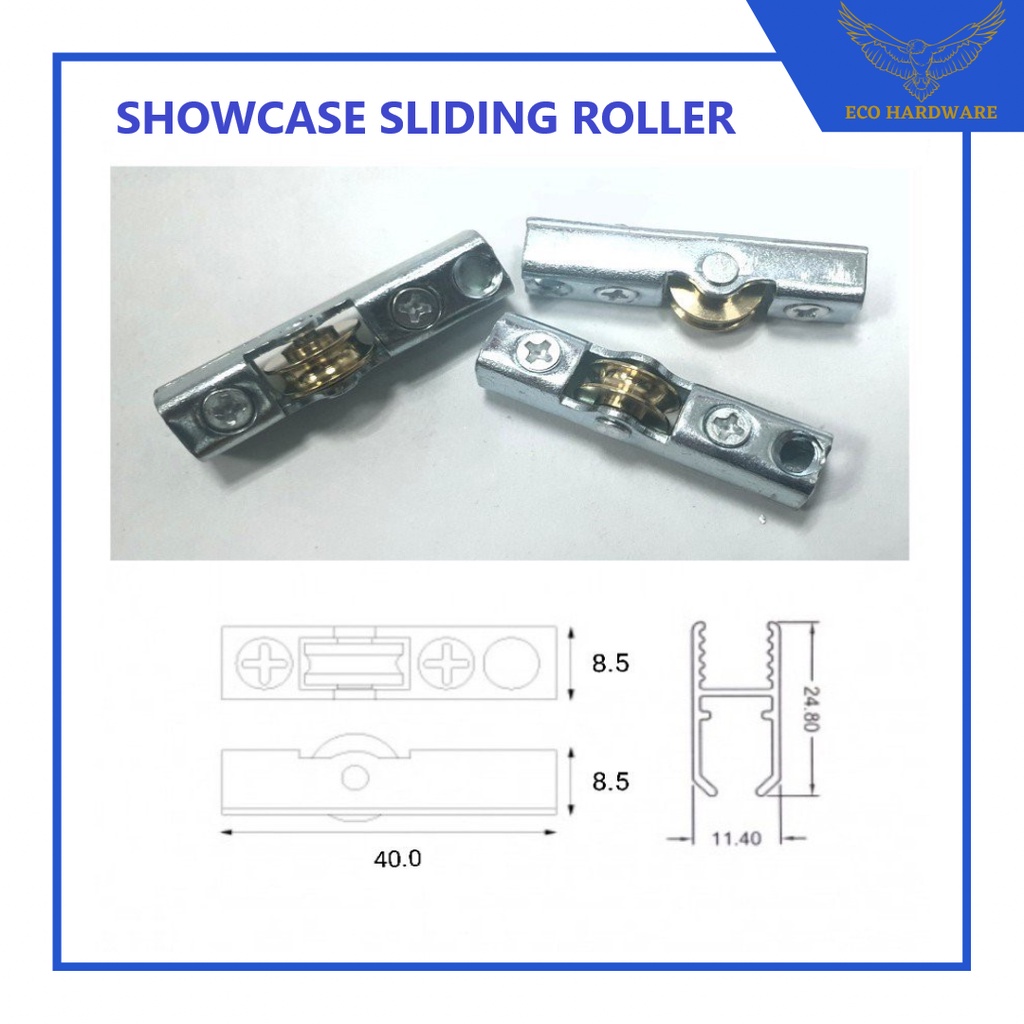 High Quality Showcase Roller Aluminium Door Sliding Roller Glass Door Roller Door Roller