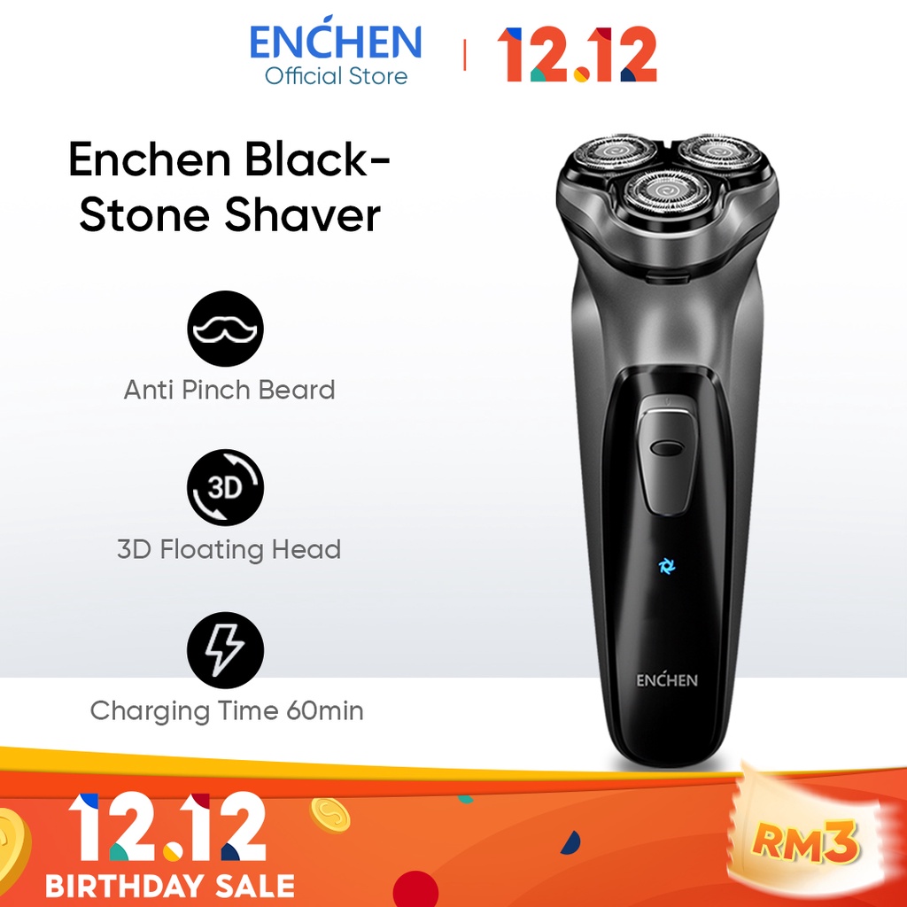Enchen BlackStone Electric Shaver Man 3D Trimmer Shaver TypeC
