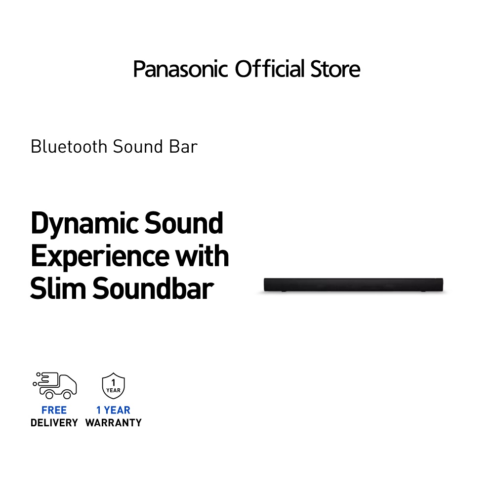 PANASONIC SOUND BAR SCHTB100GAK STEREO HOME THEATER AUDIO SYSTEM SC