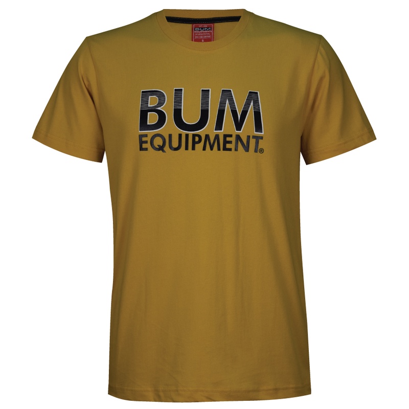 B.U.M Equipment Men's Round TShirt (DK YEL) Shopee Malaysia