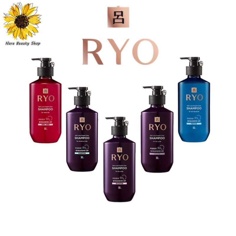 Ryo Hair Loss Expert Care Shampoo 180ml/400ml Oily Scalp Dry Scalp