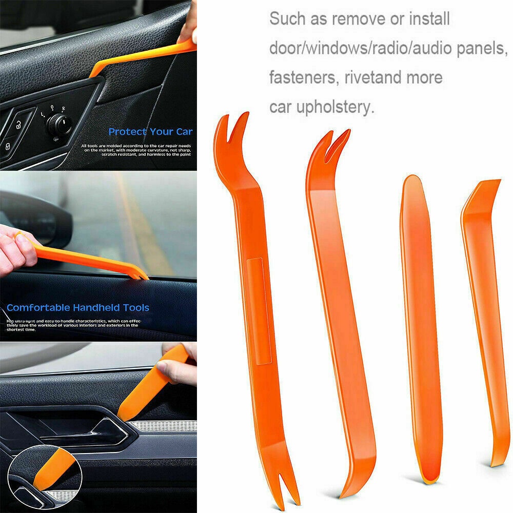 4pcs/Set Interior Tool Kit Pry Door Clip Radio Panel Car Removal Tool