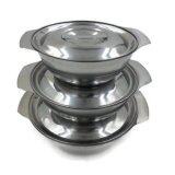 FREE GIFT 3pcs Stainless Steel Bowl with Lid (12 , 14, 16 cm)