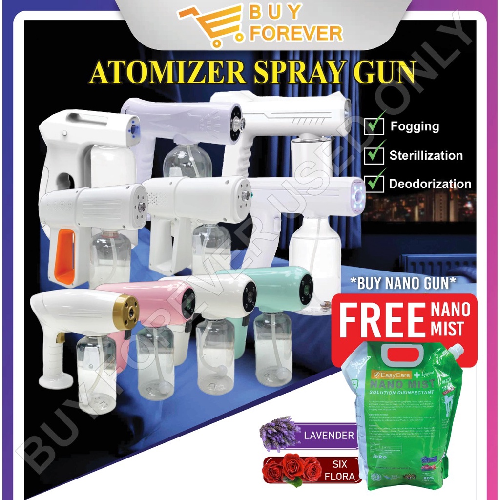 APPROVE BY KKM !! Disinfectant Spray Gun Handheld Wireless Atomizer Fog