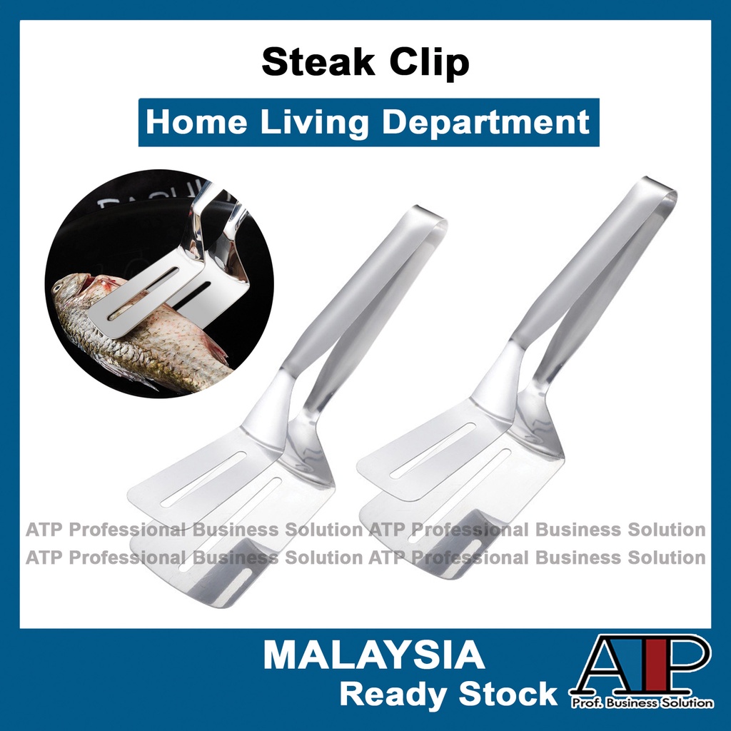 Pantry Stainless steel food frying fish steak clip non-stick grill kitchen tool Barbecue Clip 不锈钢煎炸夹 煎鱼 烧烤夹