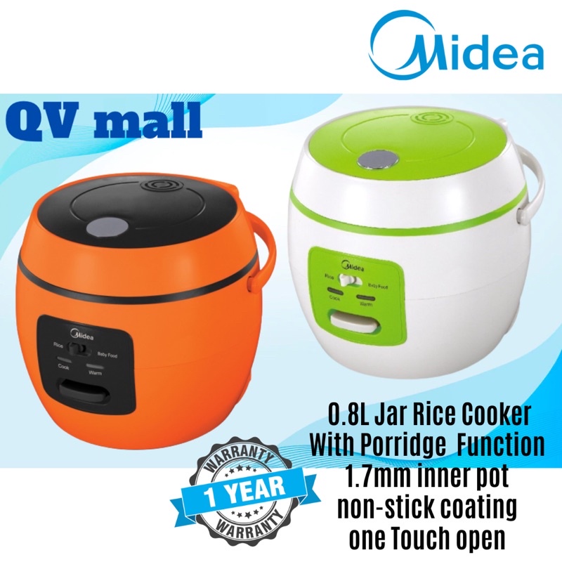 MIDEA 0.8L MINI JAR RICE COOKER (MB07OB) Shopee Malaysia