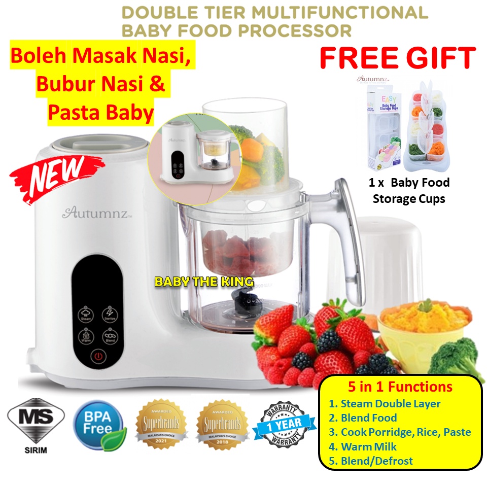 [Boleh Masak Nasi Baby] Autumnz Double Tier Multifunctional Baby Food