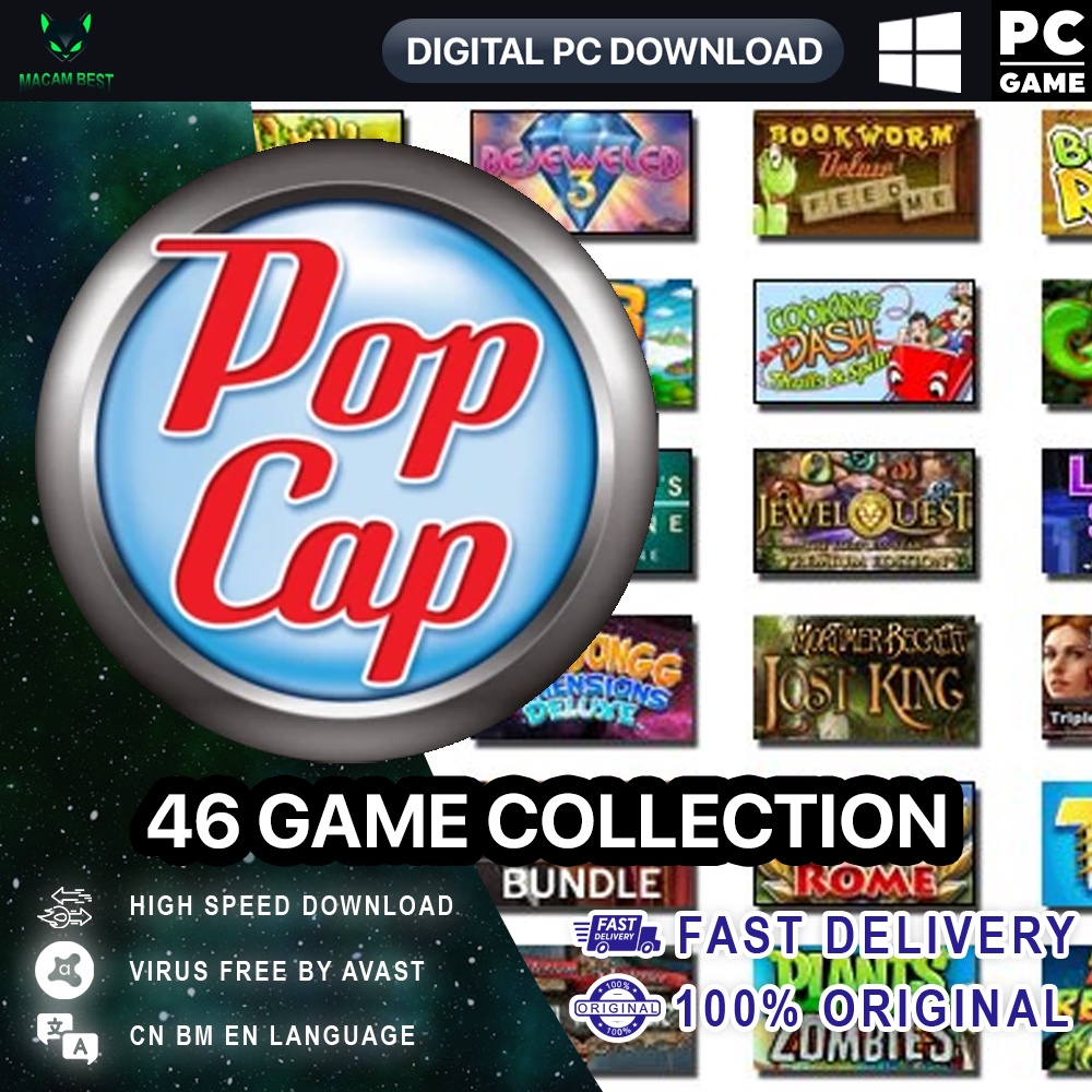 Popcap 46 Game Collection [PC DIGITAL DOWNLOAD] Shopee Malaysia