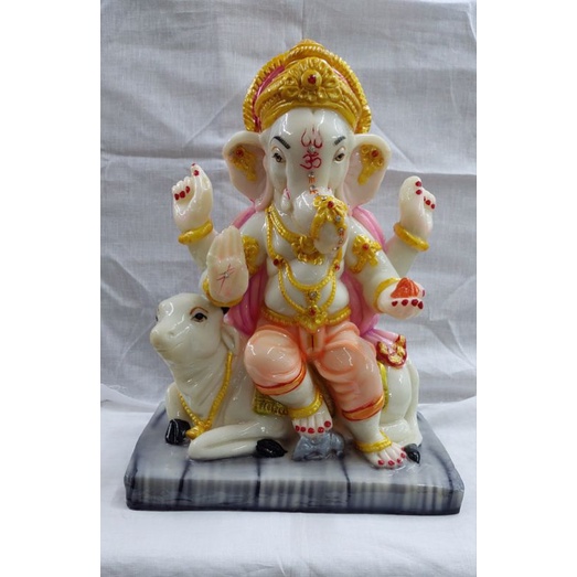 Ganesha With Nandhi Statue Ganesha Statue Home Decor Hindu God Shopee Malaysia