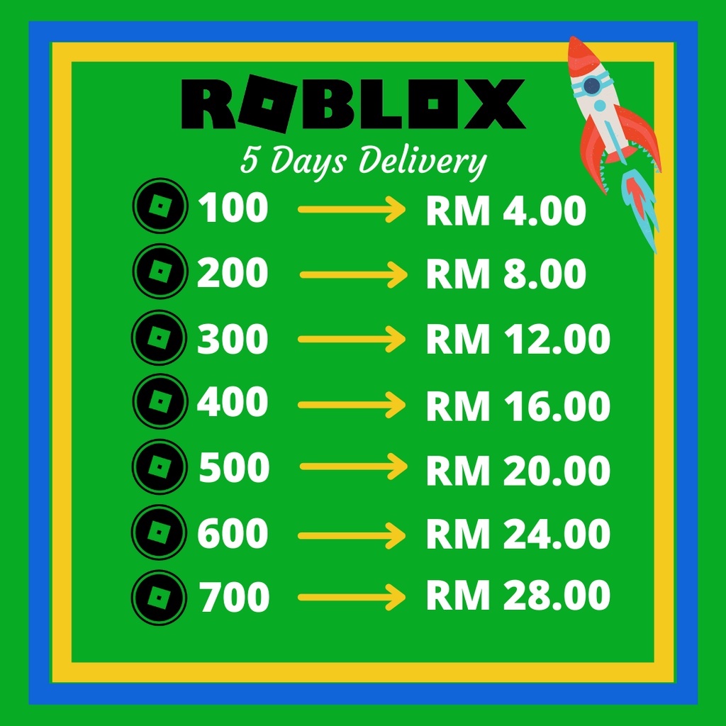 ROBUX ROBLOX GAME CURRENCY | Shopee Malaysia