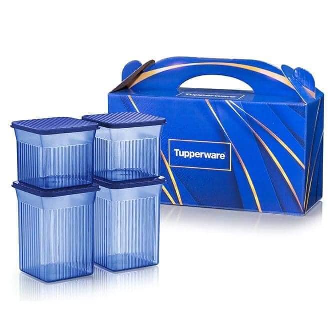 Tupperware Purple/Blue Royal Petit Serveware Set + GIFT BOX/ Tupperware