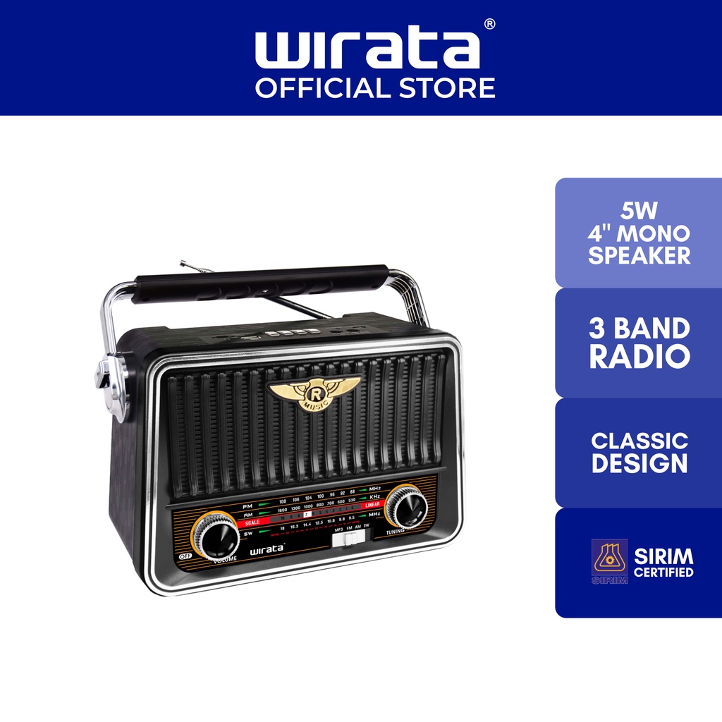 Wirata Portable Radio 3 Band (RS8.5W) Shopee Malaysia