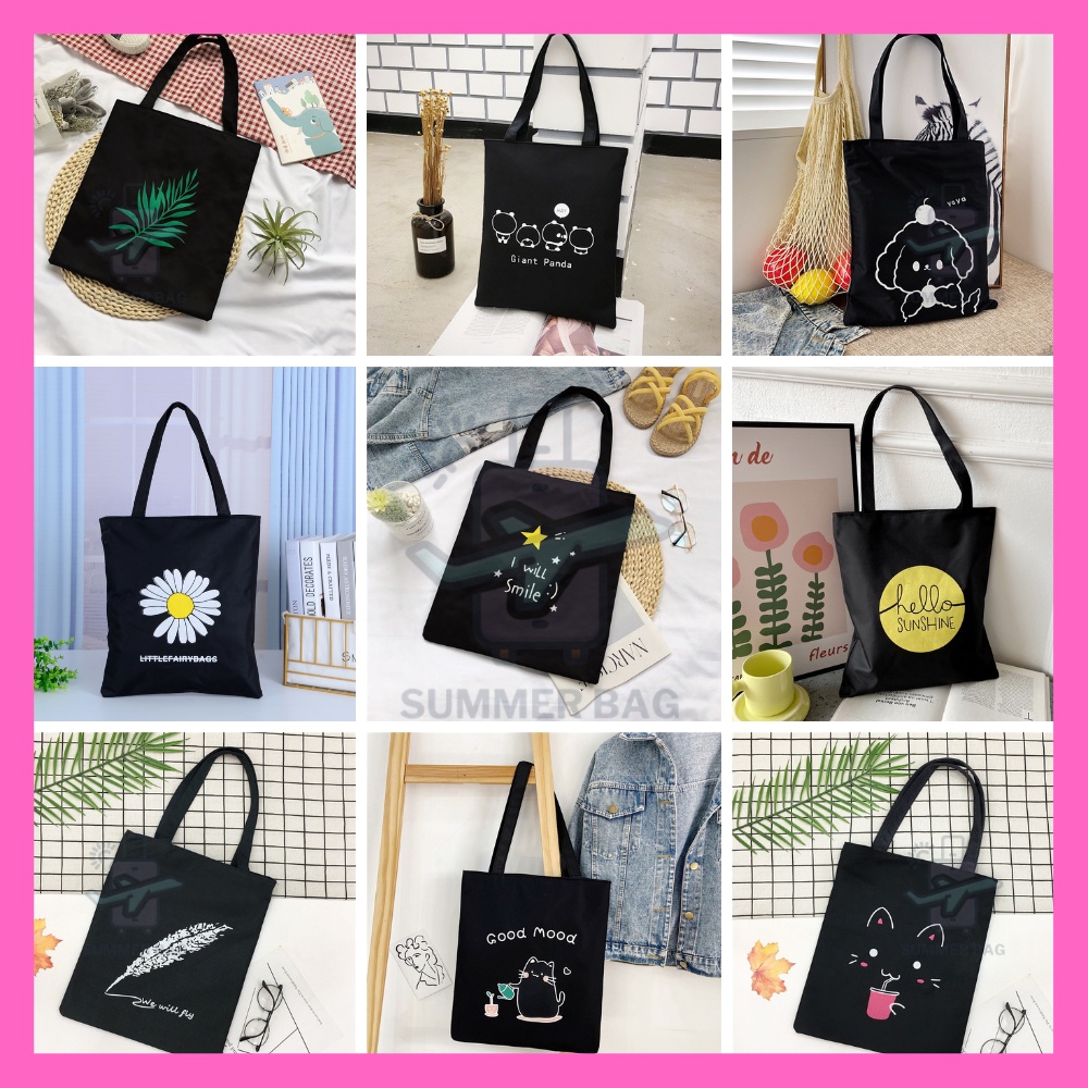 Tote Bag Student Beg Galas Tepi Perempuan Beg Sekolah Beg Tote Student ...