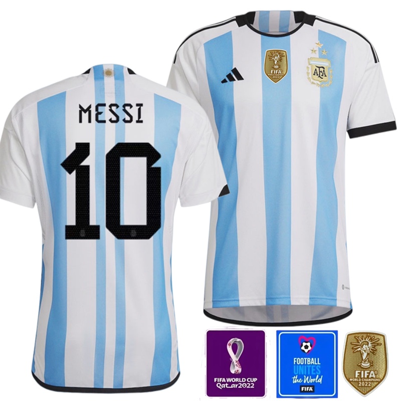 2022 World Cup FIFA Argentina Football Jersey Champion Fan 3