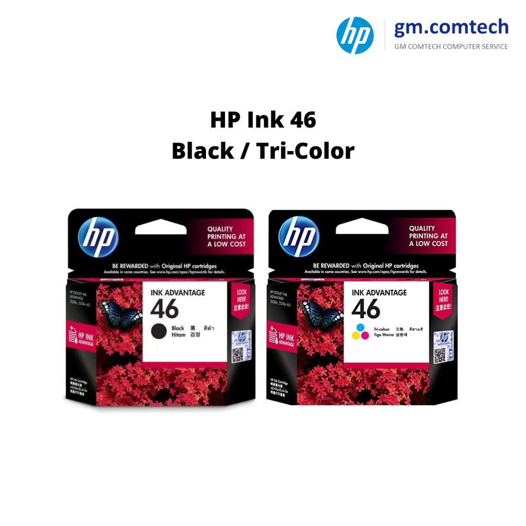 HP Ink Black Tri Color 46 Printer HP Deskjet Ink Advantage 2020hc   Sg 11134201 22120 X9pq54s2lnlv61