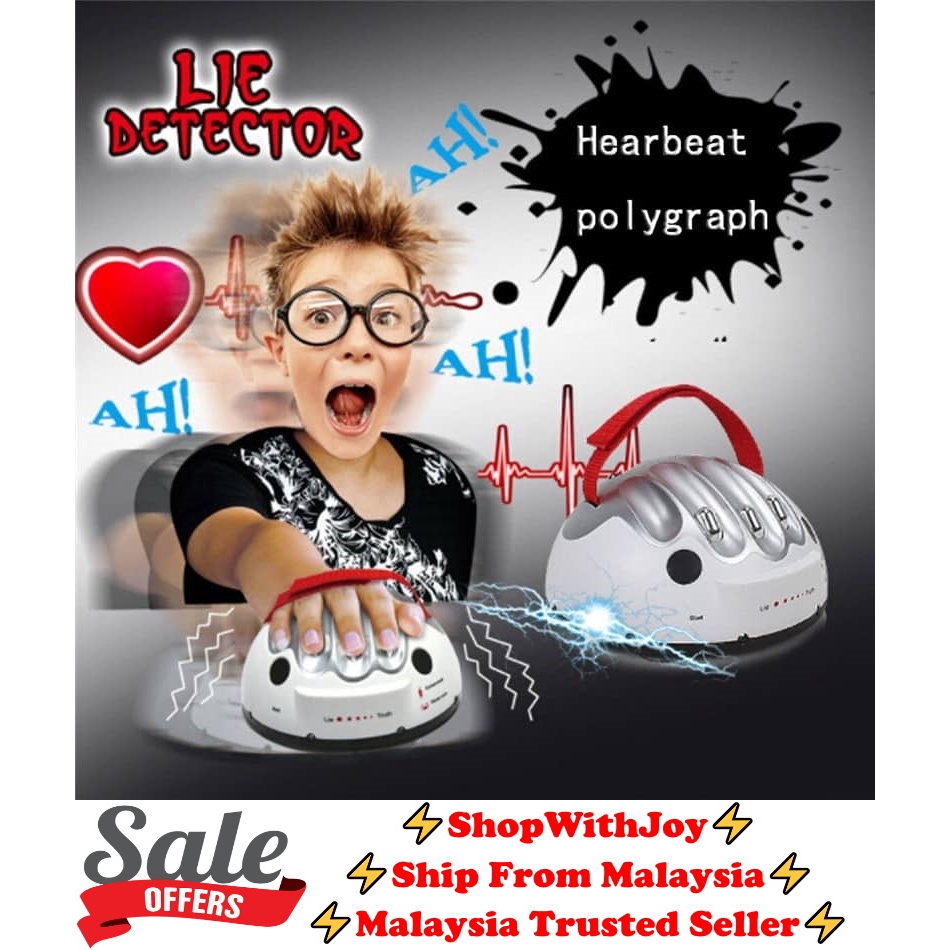 【ShopWithJoy】 Lie Detector Running Man Polygraph Toys Adult Game Test Electric Shock Finger Toy Truth Party Game